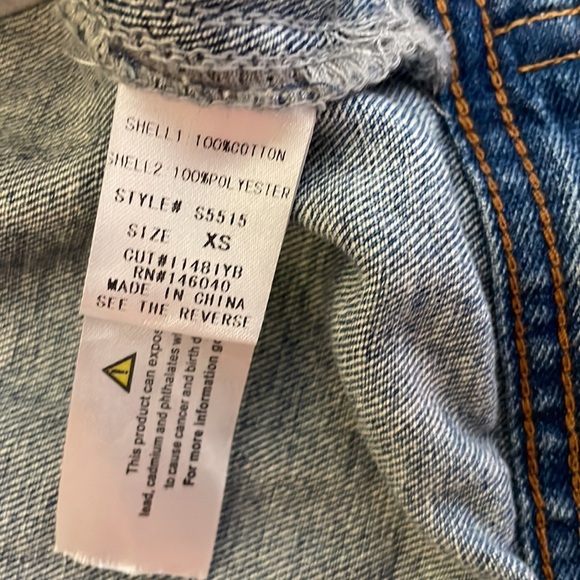 Sunset + Spring denim jacket with sequined sleeves - Picture 6 of 7